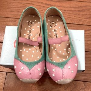 Flower petal ballet flats